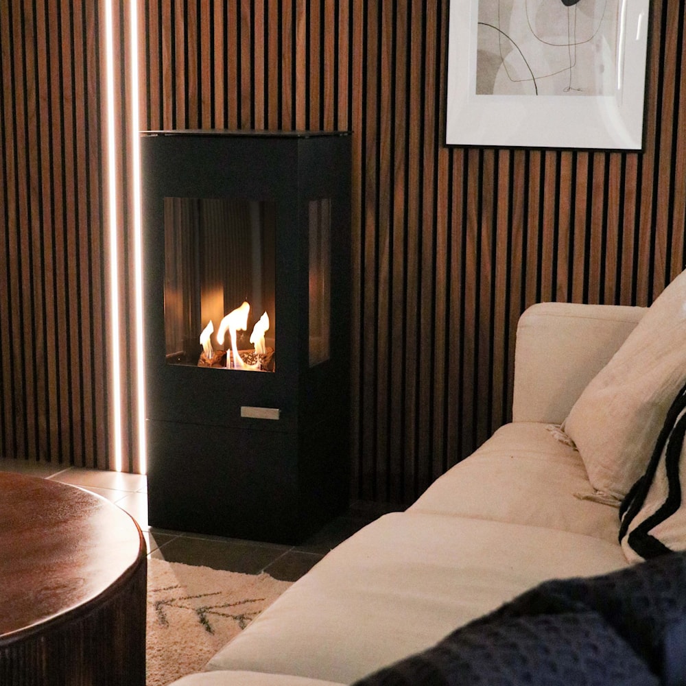 Spismiljö Apartment Allerum Bioetanolkaminer & elkaminer miljöbild